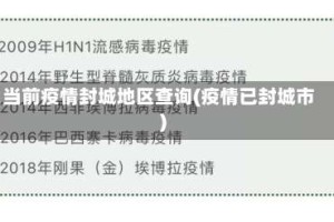 当前疫情封城地区查询(疫情已封城市)