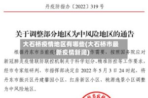 大石桥疫情地区有哪些(大石桥市最新疫情新闻)