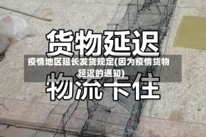 疫情地区延长发货规定(因为疫情货物延迟的通知)