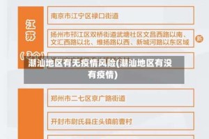 潮汕地区有无疫情风险(潮汕地区有没有疫情)