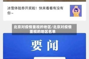 北京对疫情重视的地区/北京对疫情重视的地区名单