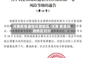 河南疫情通告风险地区/河南 疫情风险地区划分