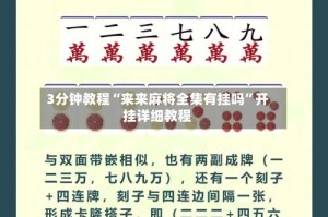 3分钟教程“来来麻将全集有挂吗”开挂详细教程