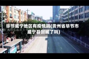 毕节威宁地区有疫情吗(贵州省毕节市威宁县封城了吗)