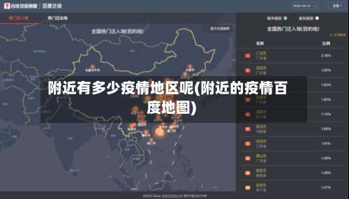 附近有多少疫情地区呢(附近的疫情百度地图)-第1张图片