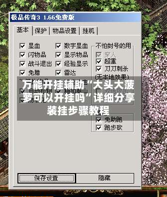 万能开挂辅助“大头大菠萝可以开挂吗”详细分享装挂步骤教程-第1张图片