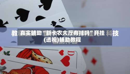 真实辅助“新卡农大厅有挂吗	”开挂(透视)辅助教程-第1张图片