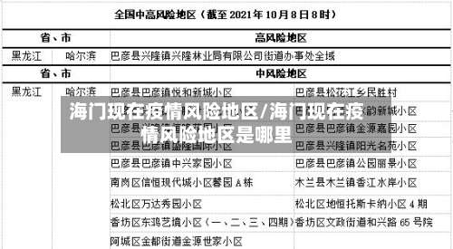 海门现在疫情风险地区/海门现在疫情风险地区是哪里-第2张图片