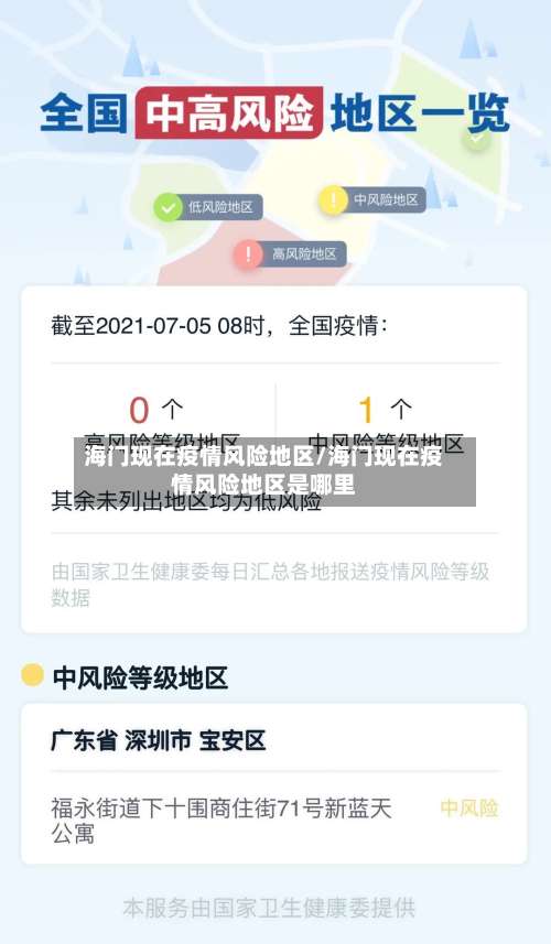 海门现在疫情风险地区/海门现在疫情风险地区是哪里-第1张图片