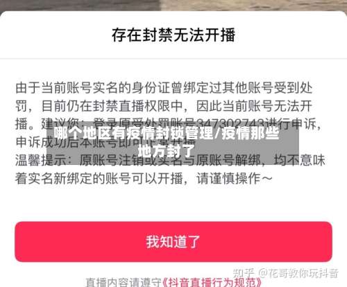 哪个地区有疫情封锁管理/疫情那些地方封了-第3张图片