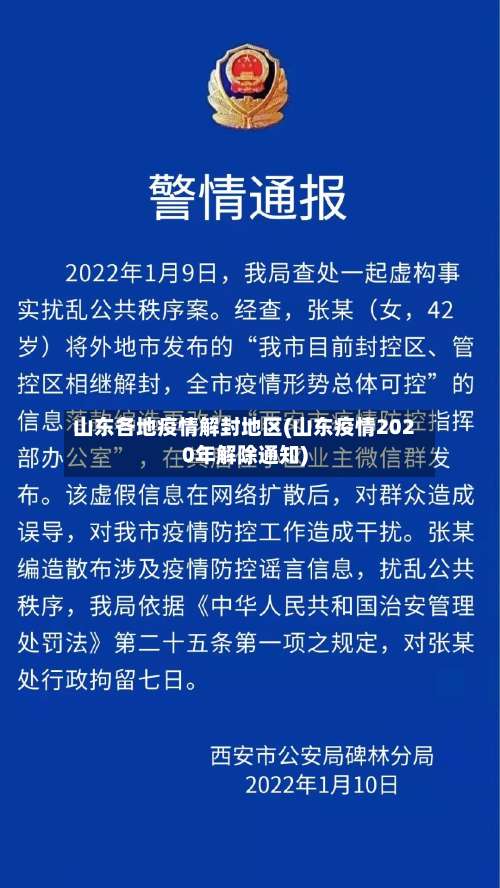 山东各地疫情解封地区(山东疫情2020年解除通知)-第1张图片