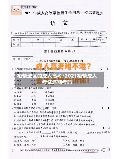 疫情地区的成人高考/2021疫情成人考试还能考吗-第1张图片