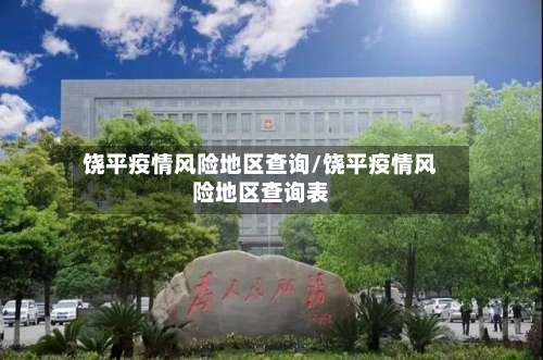 饶平疫情风险地区查询/饶平疫情风险地区查询表-第3张图片