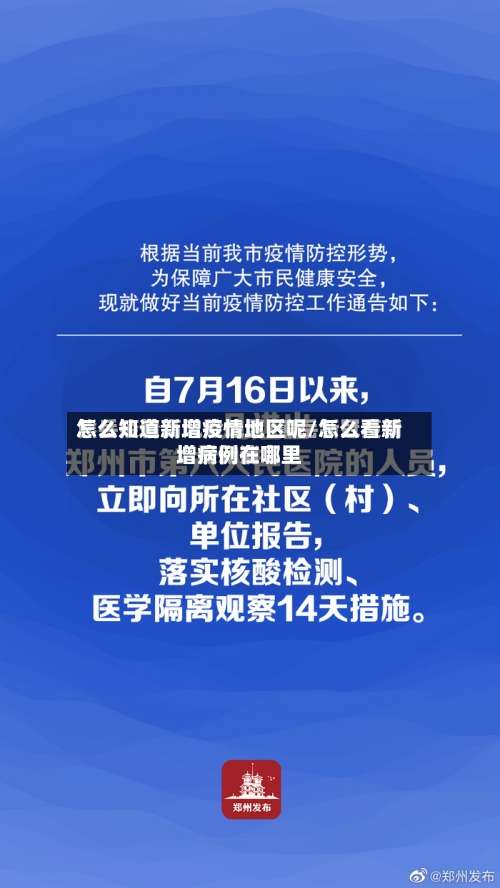 怎么知道新增疫情地区呢/怎么看新增病例在哪里-第2张图片