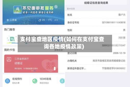 支付宝查地区疫情(如何在支付宝查询各地疫情政策)-第3张图片
