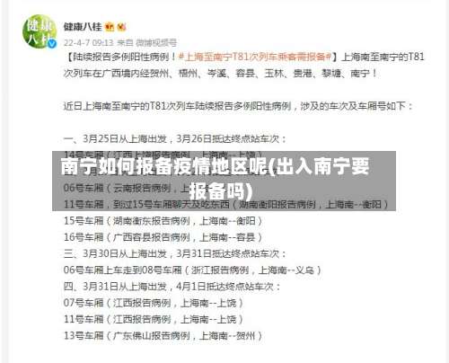 南宁如何报备疫情地区呢(出入南宁要报备吗)-第2张图片