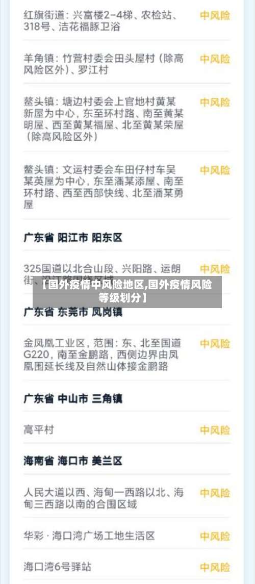 【国外疫情中风险地区,国外疫情风险等级划分】-第2张图片